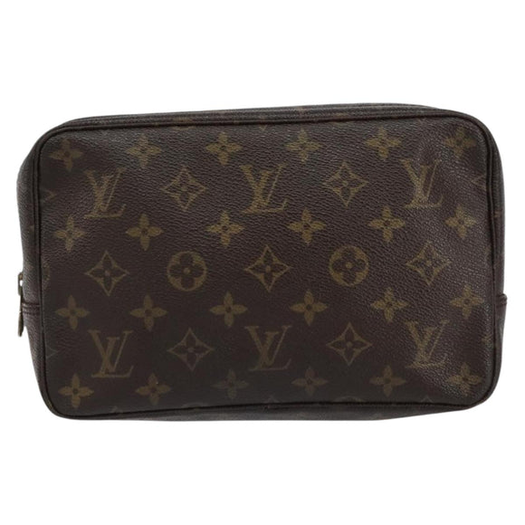 LOUIS VUITTON Monogram Trousse Toilette 23 Clutch Bag M47524 LV Auth ka236