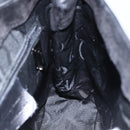 Salvatore Ferragamo Vala Shoulder Bag Leather Silver Black Auth ka2360-17