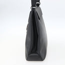 Salvatore Ferragamo Vala Shoulder Bag Leather Silver Black Auth ka2360-4