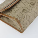 Christian Dior Honeycomb Canvas Shoulder Bag PVC Beige Gold Auth ka2361-14