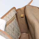 Christian Dior Honeycomb Canvas Shoulder Bag PVC Beige Gold Auth ka2361-20