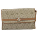 Christian Dior Honeycomb Canvas Shoulder Bag PVC Beige Gold Auth ka2361-13