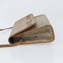 Christian Dior Honeycomb Canvas Shoulder Bag PVC Beige Gold Auth ka2361-4