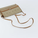 Christian Dior Honeycomb Canvas Shoulder Bag PVC Beige Gold Auth ka2361-7