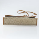 Christian Dior Honeycomb Canvas Shoulder Bag PVC Beige Gold Auth ka2361-5