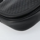 CELINE Macadam Canvas Shoulder Bag PVC Black Gold Auth ka2364-15