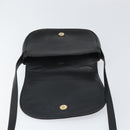 CELINE Macadam Canvas Shoulder Bag PVC Black Gold Auth ka2364-9