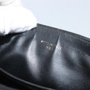 CELINE Macadam Canvas Shoulder Bag PVC Black Gold Auth ka2364-12
