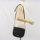 CELINE Macadam Canvas Shoulder Bag PVC Black Gold Auth ka2364-24
