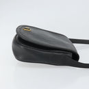 CELINE Macadam Canvas Shoulder Bag PVC Black Gold Auth ka2364-3
