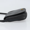 CELINE Macadam Canvas Shoulder Bag PVC Black Gold Auth ka2364-4