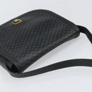 CELINE Macadam Canvas Shoulder Bag PVC Black Gold Auth ka2364-6
