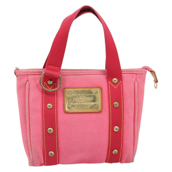 LOUIS VUITTON Antigua Cabas PM Hand Bag Rouge Pink M40088 LV Auth ka2366