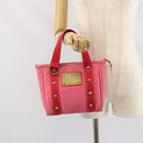 LOUIS VUITTON Antigua Cabas PM Hand Bag Rouge Pink M40088 LV Auth ka2366-21