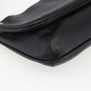 Salvatore Ferragamo Shoulder Bag Leather Gold Black Auth ka2367-11