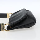 Salvatore Ferragamo Shoulder Bag Leather Gold Black Auth ka2367-4