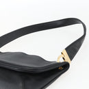 Salvatore Ferragamo Shoulder Bag Leather Gold Black Auth ka2367-8