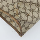 GUCCI GG Supreme Web Sherry Line Tote Bag PVC Beige Red 010 378 Auth ka2369-11