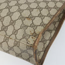 GUCCI GG Supreme Web Sherry Line Tote Bag PVC Beige Red 010 378 Auth ka2369-12