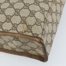 GUCCI GG Supreme Web Sherry Line Tote Bag PVC Beige Red 010 378 Auth ka2369-13