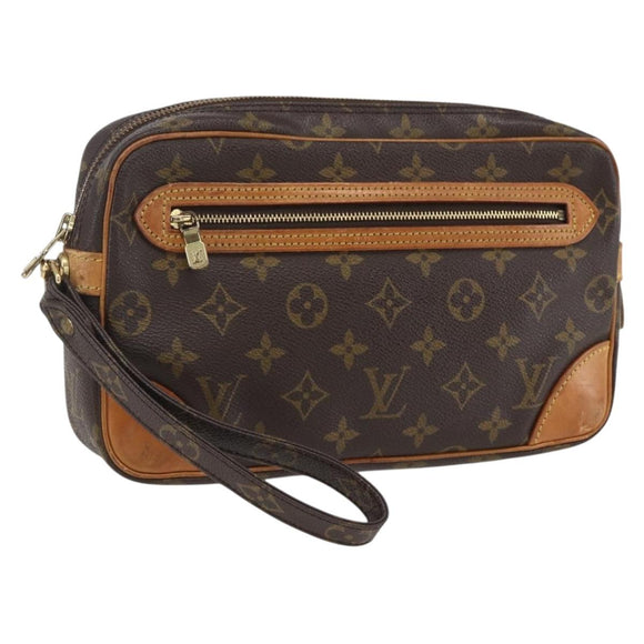 LOUIS VUITTON Monogram Marly Dragonne GM Clutch Bag M51825 LV Auth ka2370