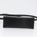 Salvatore Ferragamo Vara Ribbon Hand Bag Leather 2way Black Gold Auth ka2379-11