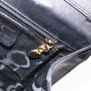 Salvatore Ferragamo Vara Ribbon Hand Bag Leather 2way Black Gold Auth ka2379-22