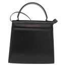 Salvatore Ferragamo Vara Ribbon Hand Bag Leather 2way Black Gold Auth ka2379-3
