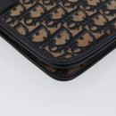 Christian Dior Chain Trotter Canvas Umhängetasche Navy Gold Auth ka2389-10