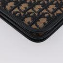 Christian Dior Chain Trotter Canvas Umhängetasche Navy Gold Auth ka2389-12