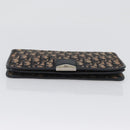 Christian Dior Chain Trotter Canvas Umhängetasche Navy Gold Auth ka2389-8