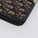 Christian Dior Chain Trotter Canvas Umhängetasche Navy Gold Auth ka2389-9