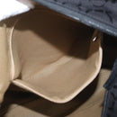 Salvatore Ferragamo Gancini Tote Bag Canvas Black Auth ka2394-21