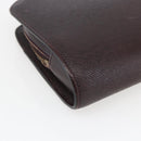 LOUIS VUITTON Taiga Baikal Clutch Bag Acajou M30186 LV Auth ka2397-11