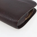LOUIS VUITTON Taiga Baikal Clutch Bag Acajou M30186 LV Auth ka2397-12