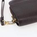 LOUIS VUITTON Taiga Baikal Clutch Bag Acajou M30186 LV Auth ka2397-13