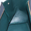 CELINE Trapeze Medium Hand Bag Leather 2way Red Green gold Auth ka241-22