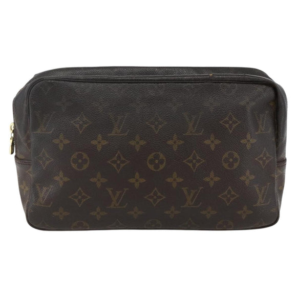 LOUIS VUITTON Monogram Trousse Toilette 28 Clutch Bag M47522 LV Auth ka2412