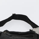 GUCCI GG Canvas Waist bag Black Silver 28566 Auth ka2413-8