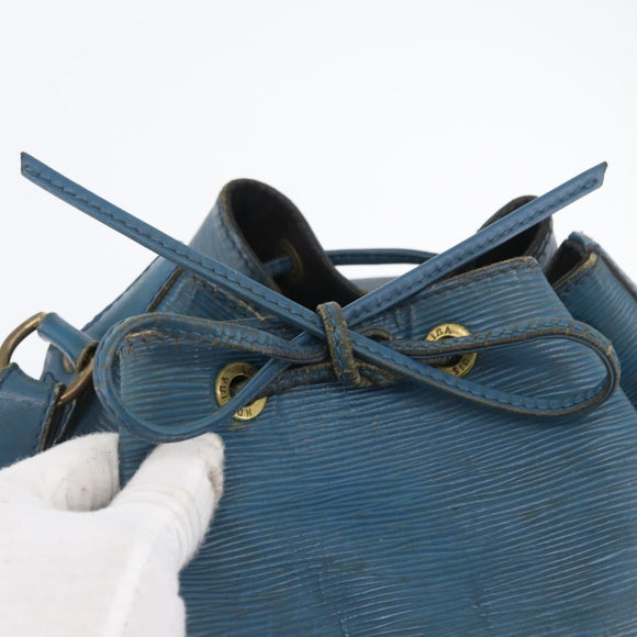LOUIS VUITTON Epi Petit Noe Shoulder Bag Blue M44105 LV Auth ka2419