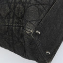 Christian Dior Lady Dior Canage Tote Bag Denim 2way Black Silver Auth ka2427A-18