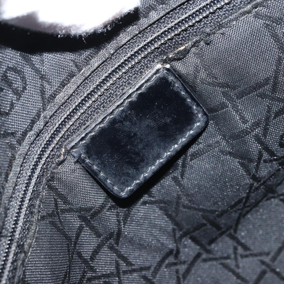 Christian Dior Lady Dior Canage Tote Bag Denim 2way Black Silver Auth ka2427A