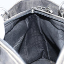 Christian Dior Lady Dior Canage Tote Bag Denim 2way Black Silver Auth ka2427A-21