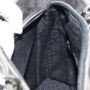Christian Dior Lady Dior Canage Tote Bag Denim 2way Black Silver Auth ka2427A-22