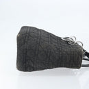 Christian Dior Lady Dior Canage Tote Bag Denim 2way Black Silver Auth ka2427A-3