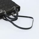 Christian Dior Lady Dior Canage Tote Bag Denim 2way Black Silver Auth ka2427A-8