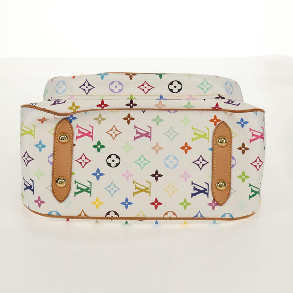 LOUIS VUITTON Monogram Multicolor Rita Hand Bag 2way White M40125 LV Auth ka242AV