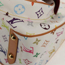 LOUIS VUITTON Monogram Multicolor Rita Hand Bag 2way White M40125 LV Auth ka242AV-19