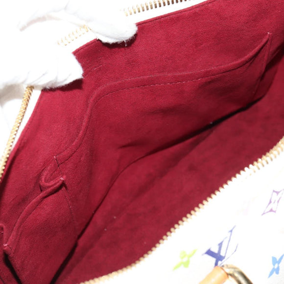 LOUIS VUITTON Monogram Multicolor Rita Hand Bag 2way White M40125 LV Auth ka242AV