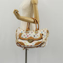 LOUIS VUITTON Monogram Multicolor Rita Hand Bag 2way White M40125 LV Auth ka242AV-30